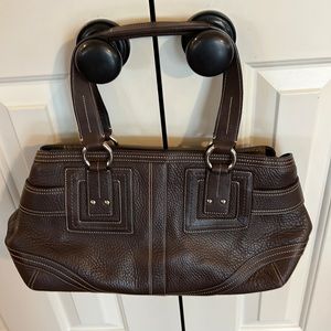 Looks like new! Barely used Brown Coach bag
